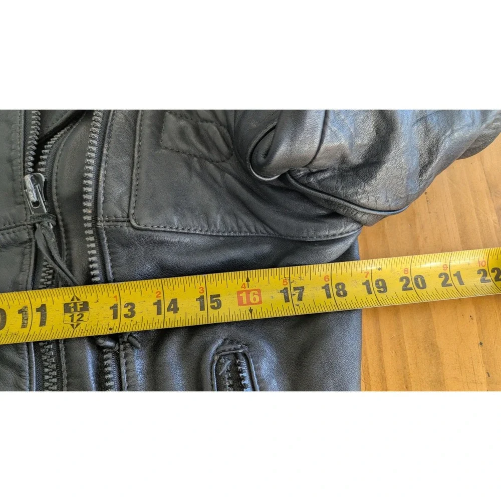 Harley Davidson Leather Motorcycle Jacket Mens 38W‎